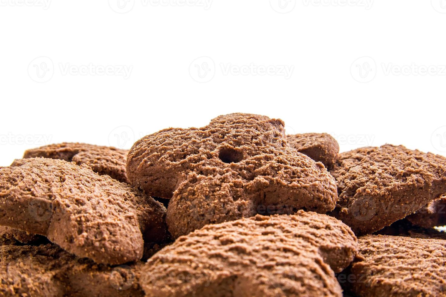 mucchio di biscotti al cioccolato foto