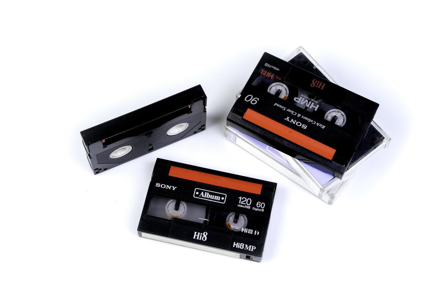 videoregistratore sony tape hi8. il video vintage 8mm è stato realizzato negli anni '90. foto