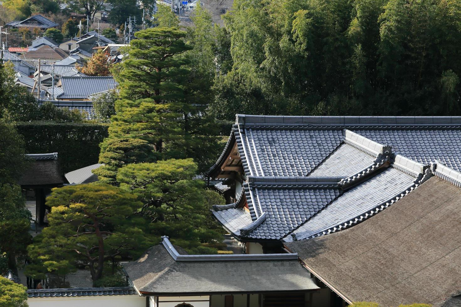 tempio del padiglione d'argento a kyoto, in giappone foto