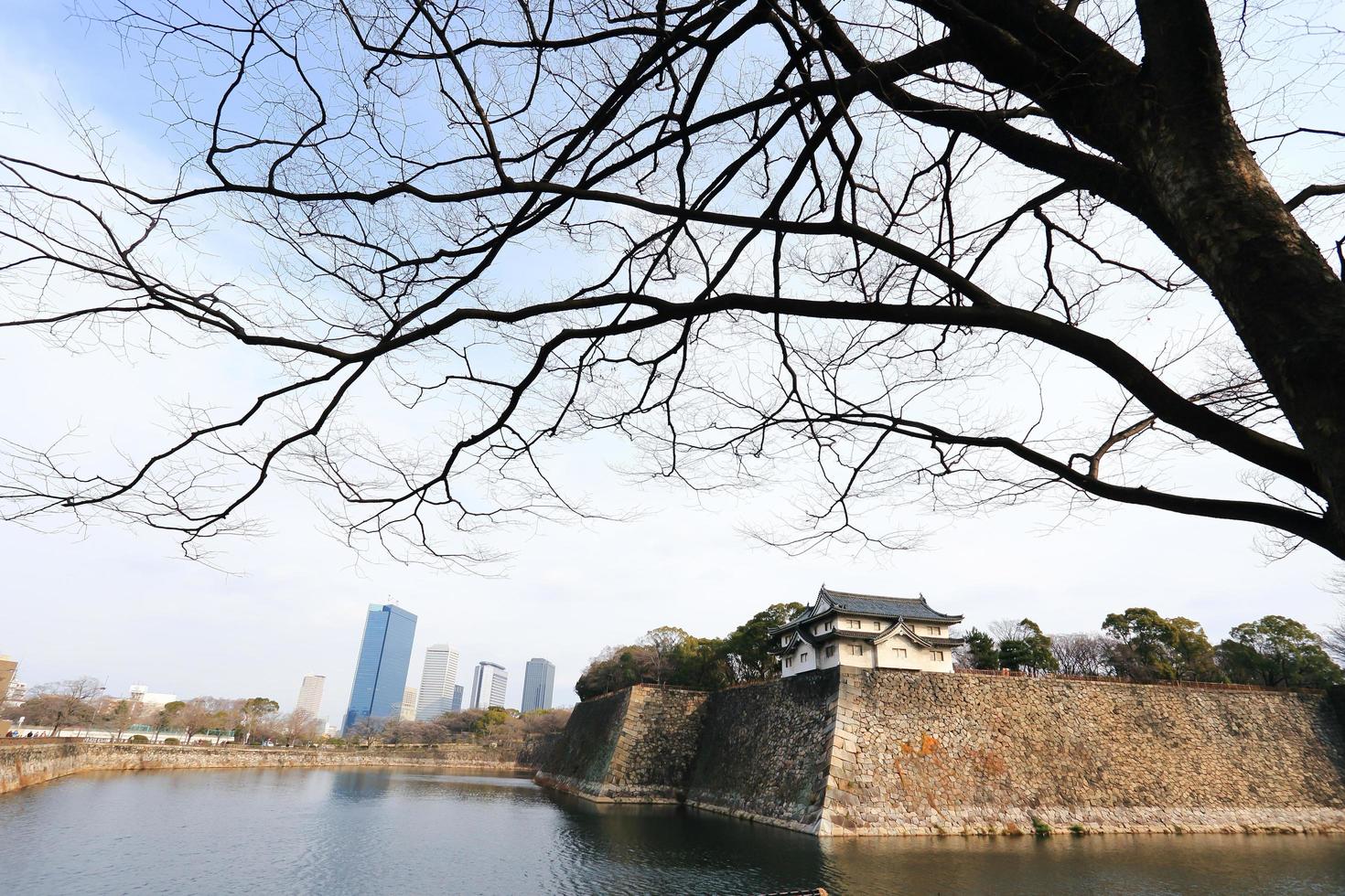 castello di osaka a osaka, giappone foto