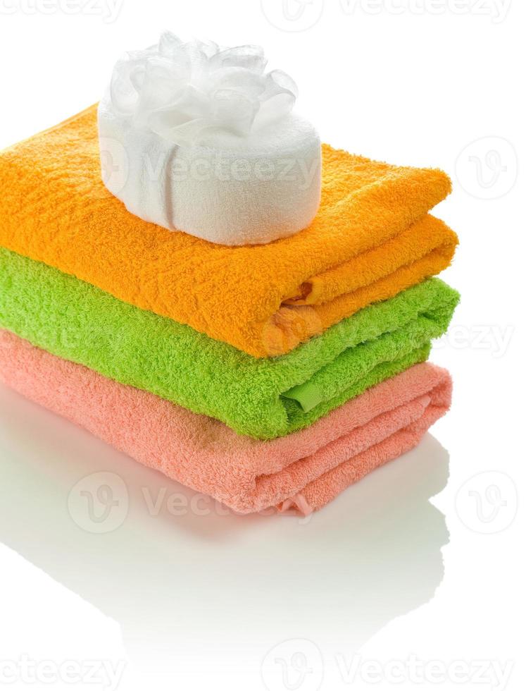 spugna da bagno su asciugamani foto