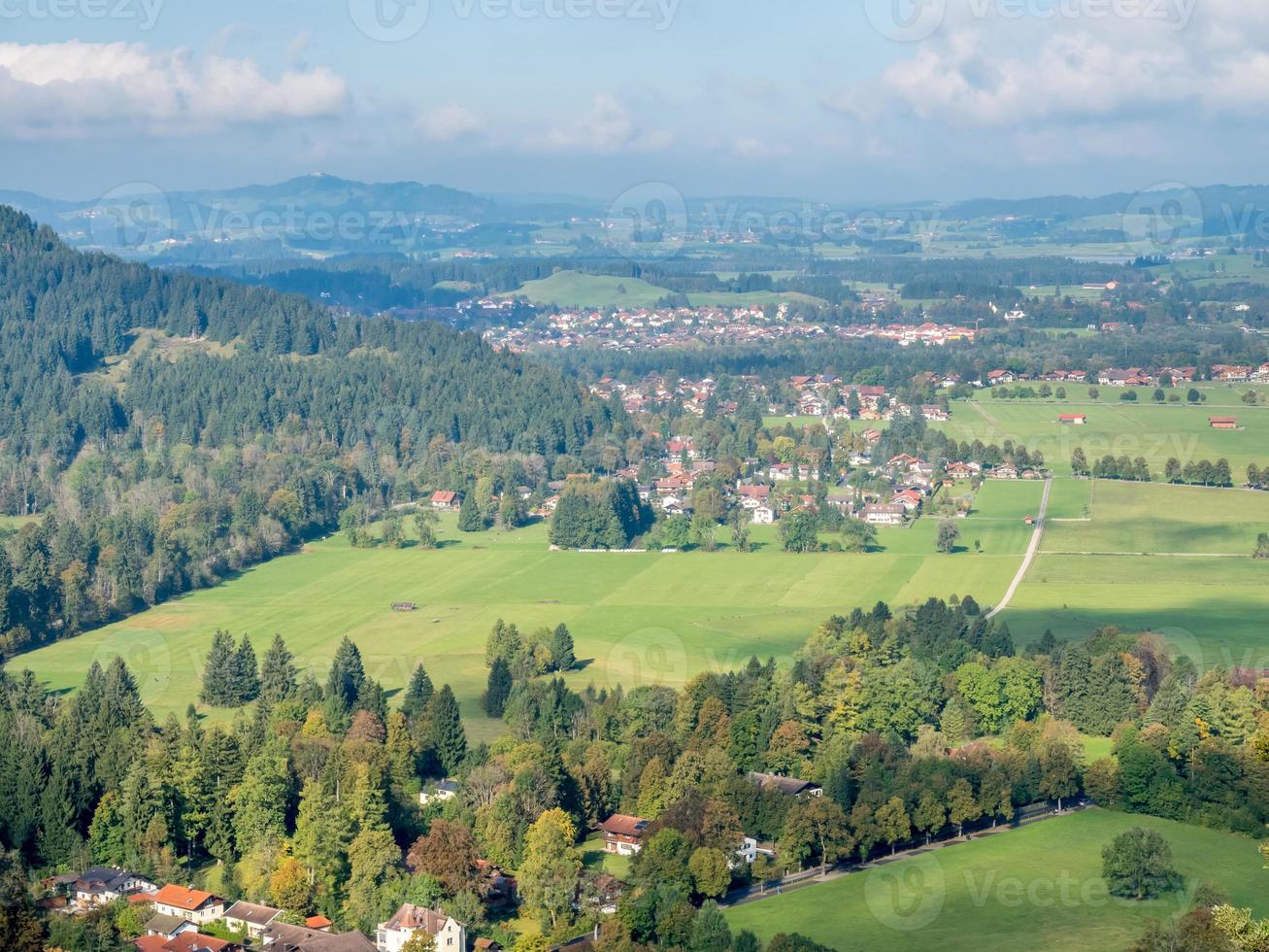 vista panoramica in baviera, germania foto