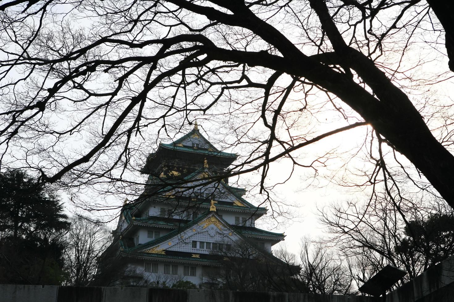 castello di osaka a osaka, giappone foto