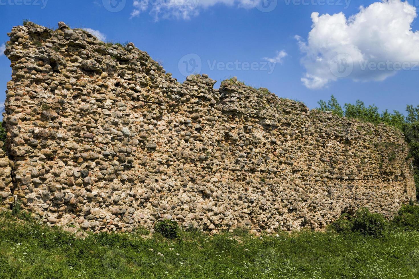 dettagli della fortezza in rovina foto