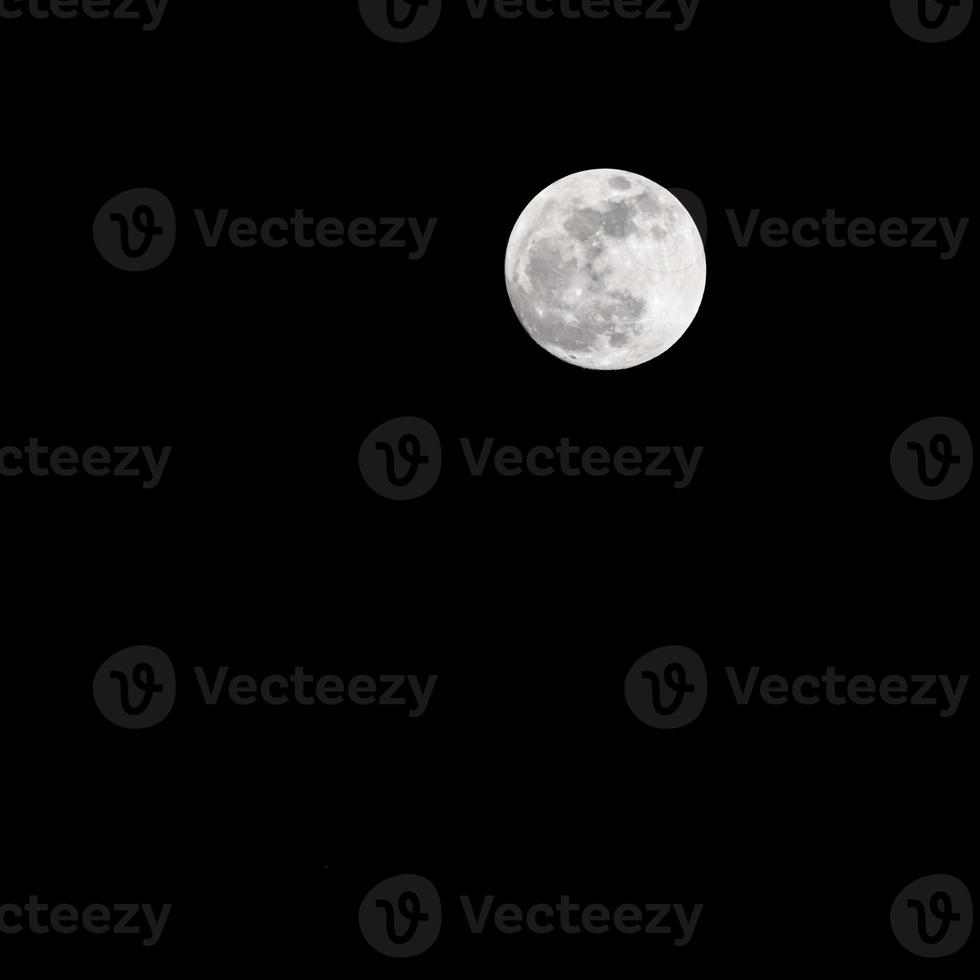 timelapse di luna, stock time lapse - luna piena sorge nel cielo di natura oscura, notte. lasso di tempo del disco di luna piena con la luna che si illumina nel cielo nero scuro di notte. riprese video o timelapse gratuiti di alta qualità foto