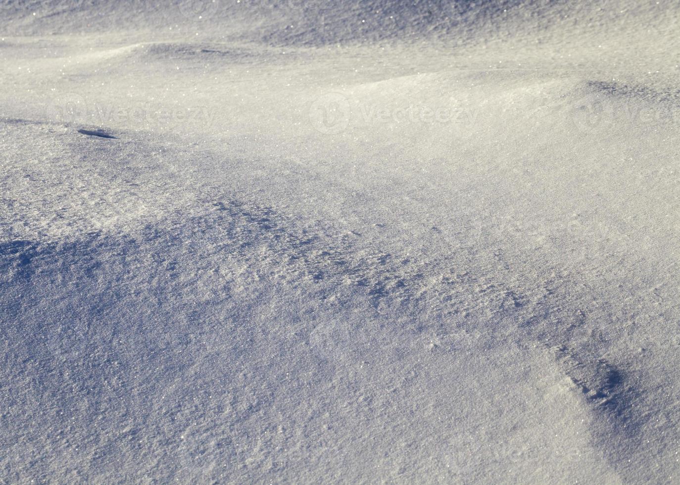 struttura irregolare della neve foto