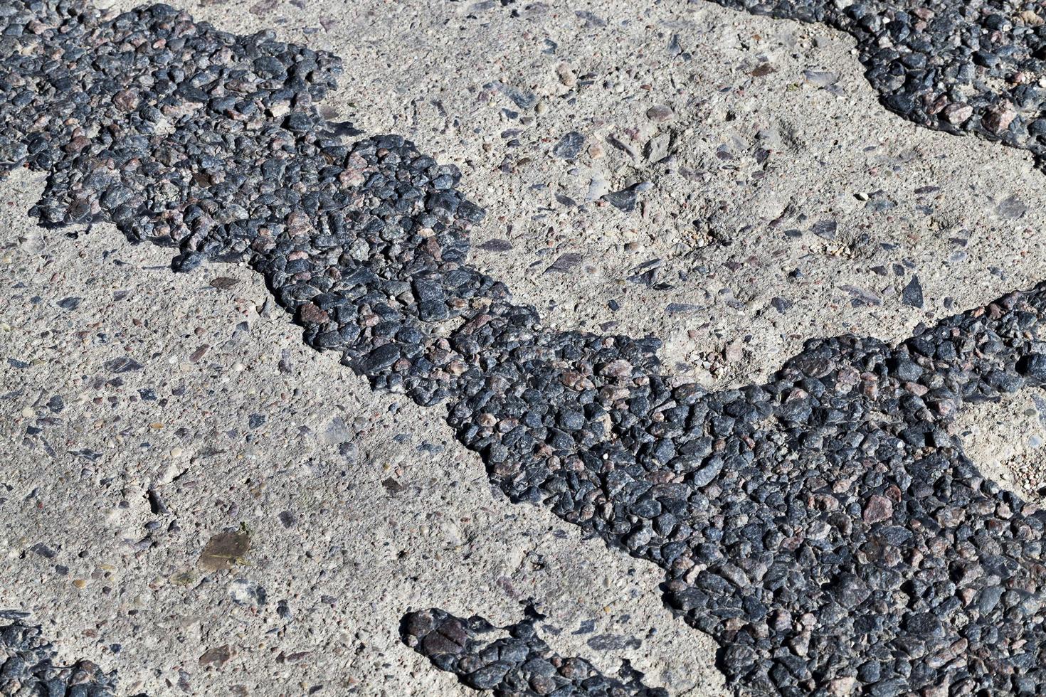 pezzi di asfalto foto