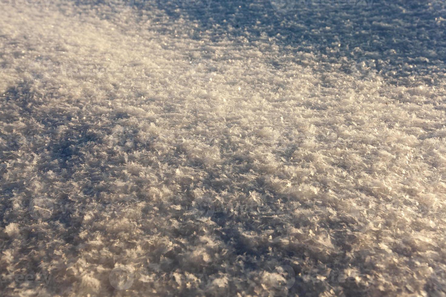 cumuli di neve, primo piano foto