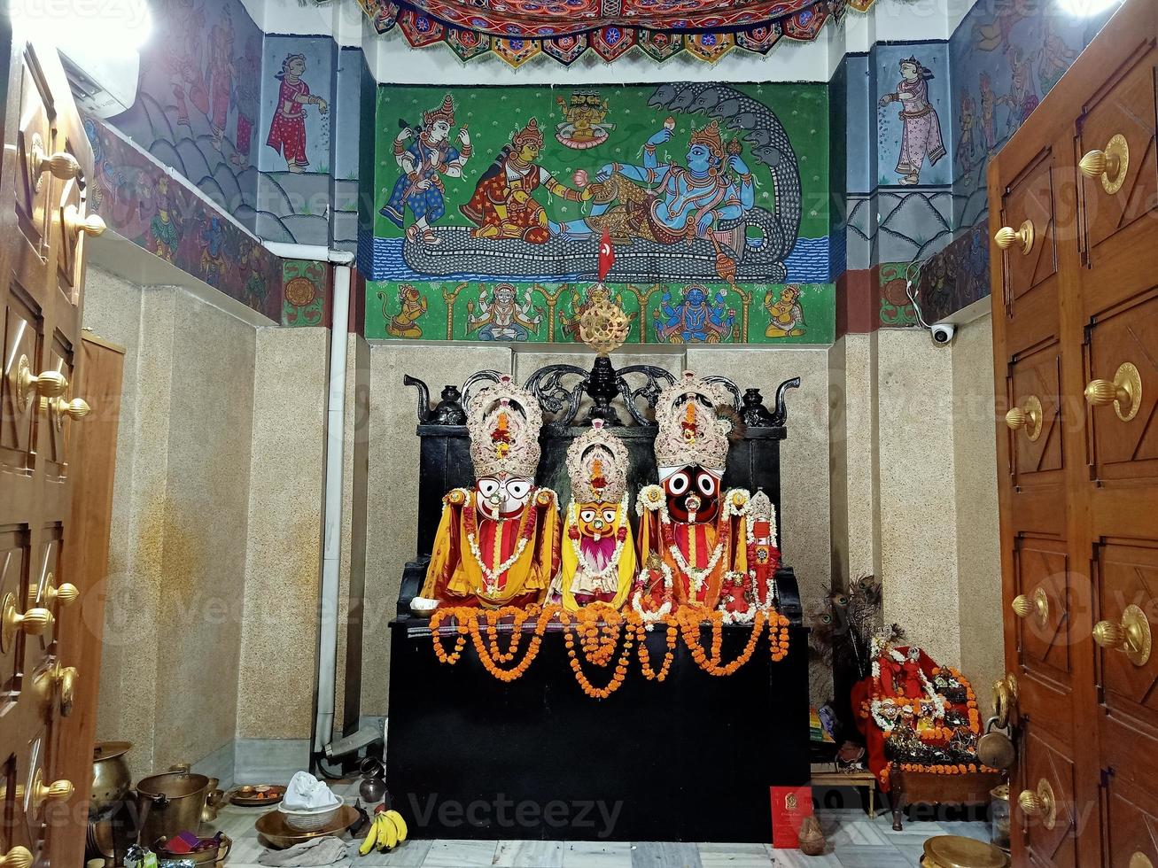 immagine di dio jagannath, tempio hauz khas, nuova delhi foto