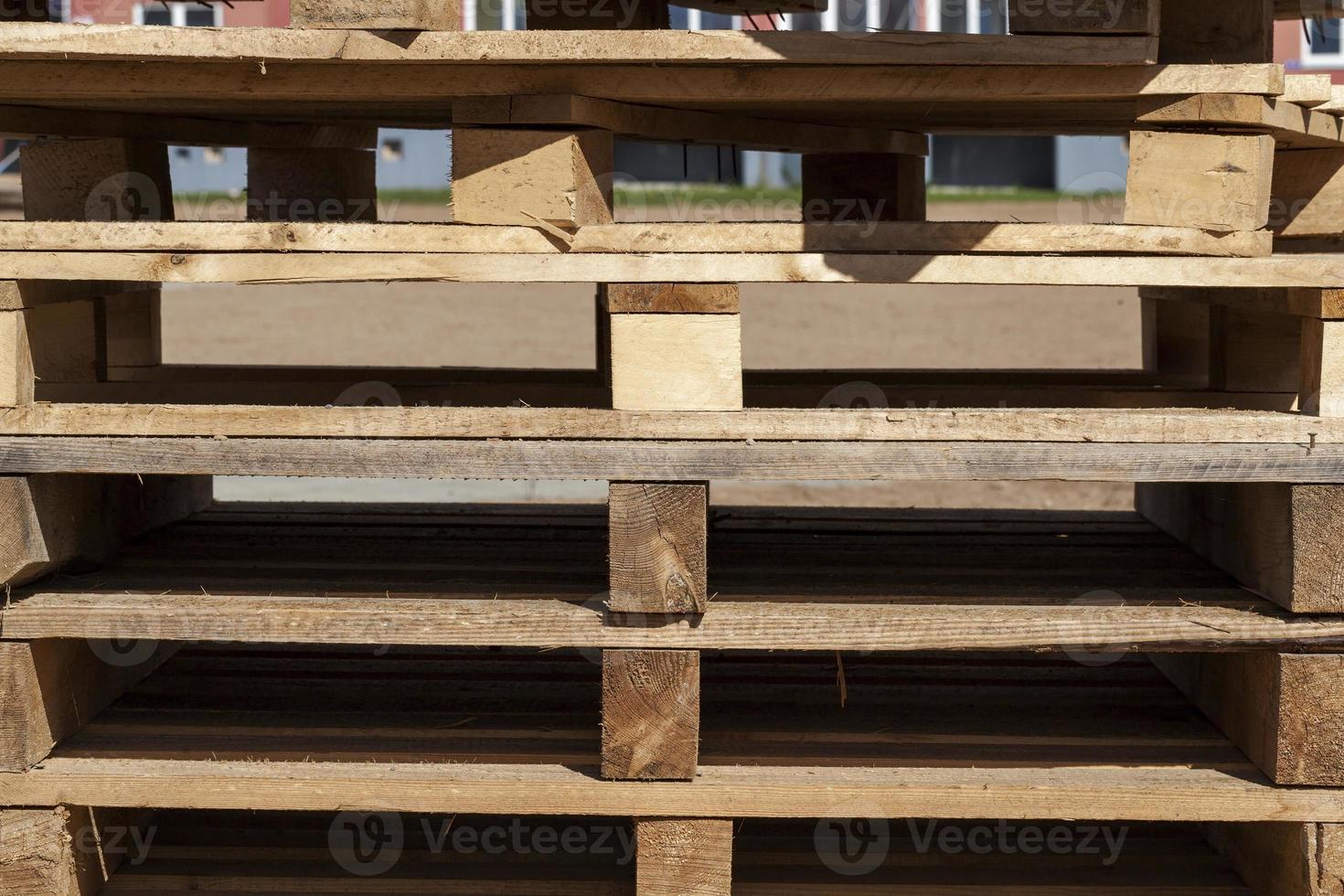 pallet di legno, primo piano foto