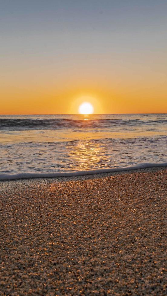 tramonto e spiaggia foto