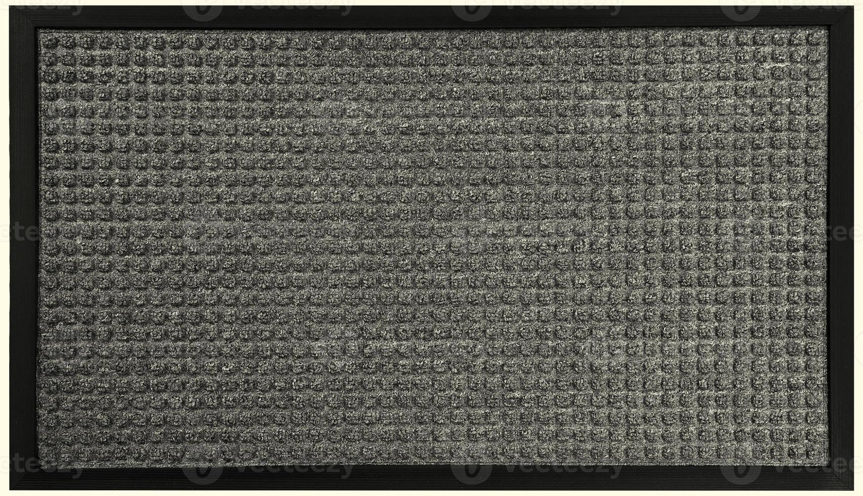 zerbino in gomma e lana con motivo puntinato grigio nero foto