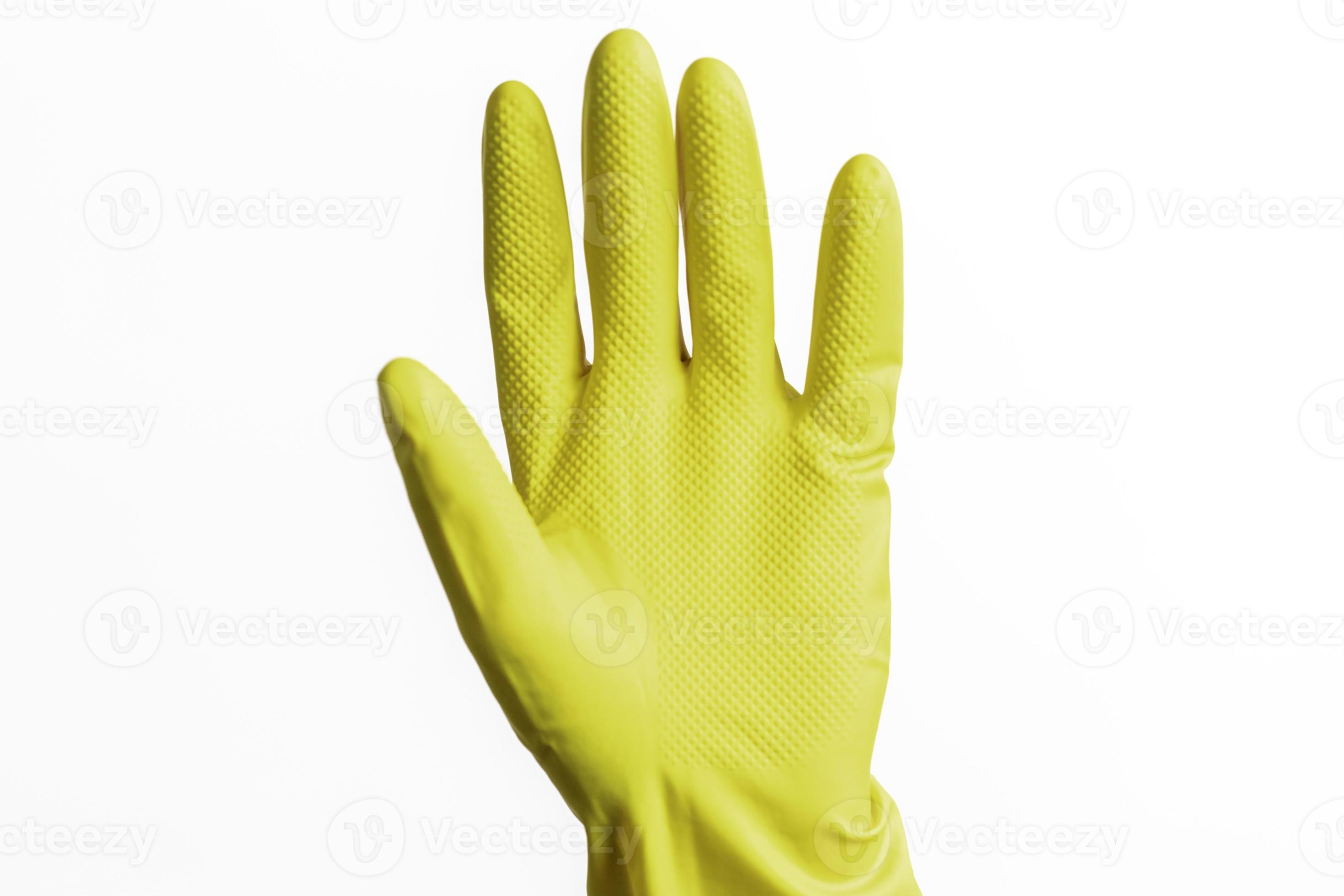 guanti gialli per la pulizia 10244397 Stock Photo su Vecteezy