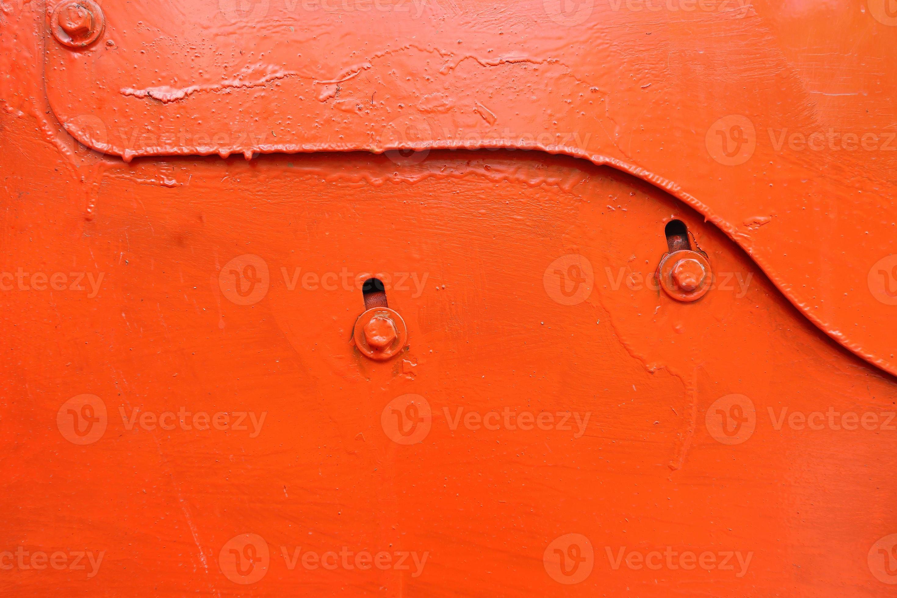 sfondo di piastra metallica arancione foto