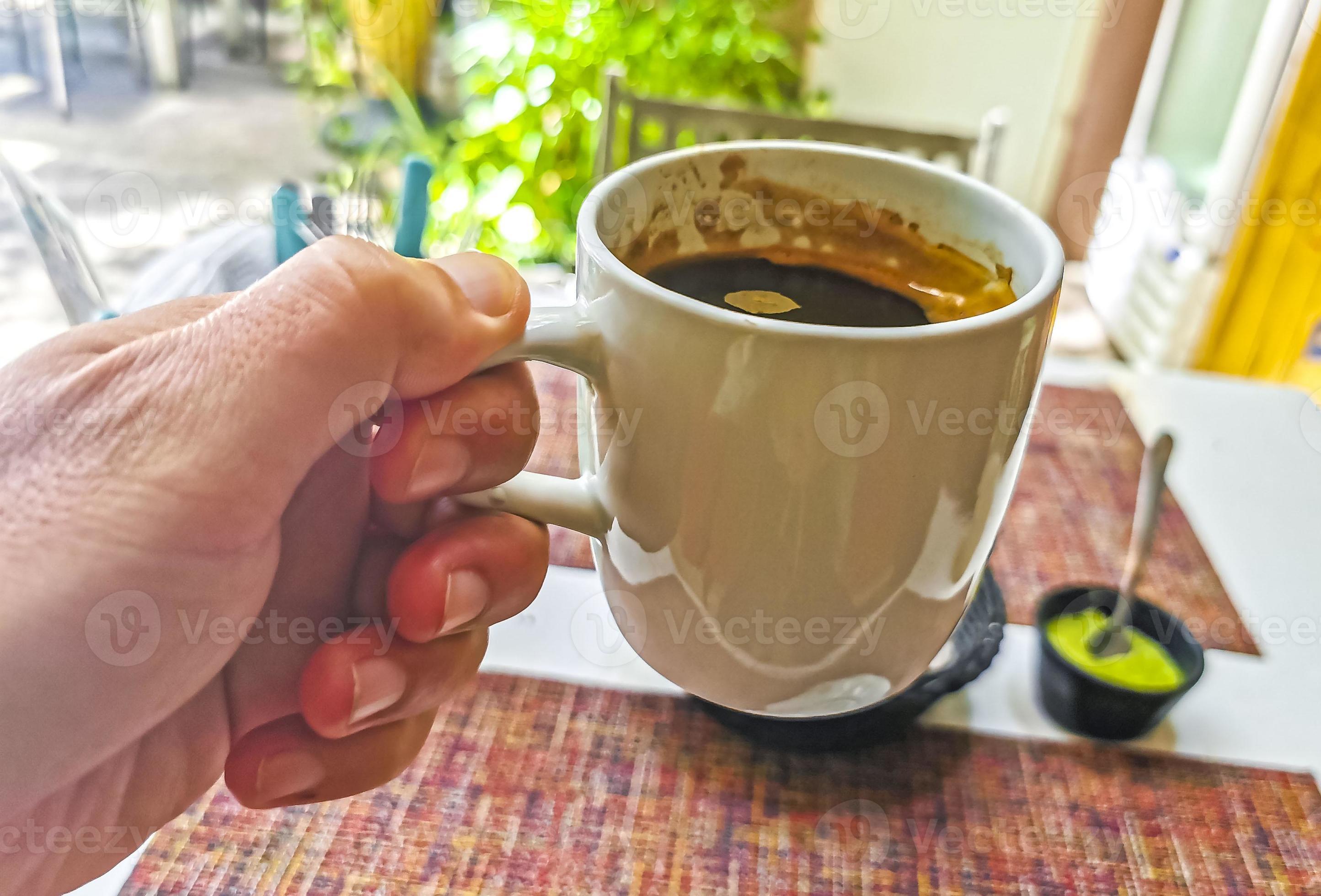 tazza di Americano nero caffè nel ristorante Messico. 12518562 Stock Photo  su Vecteezy