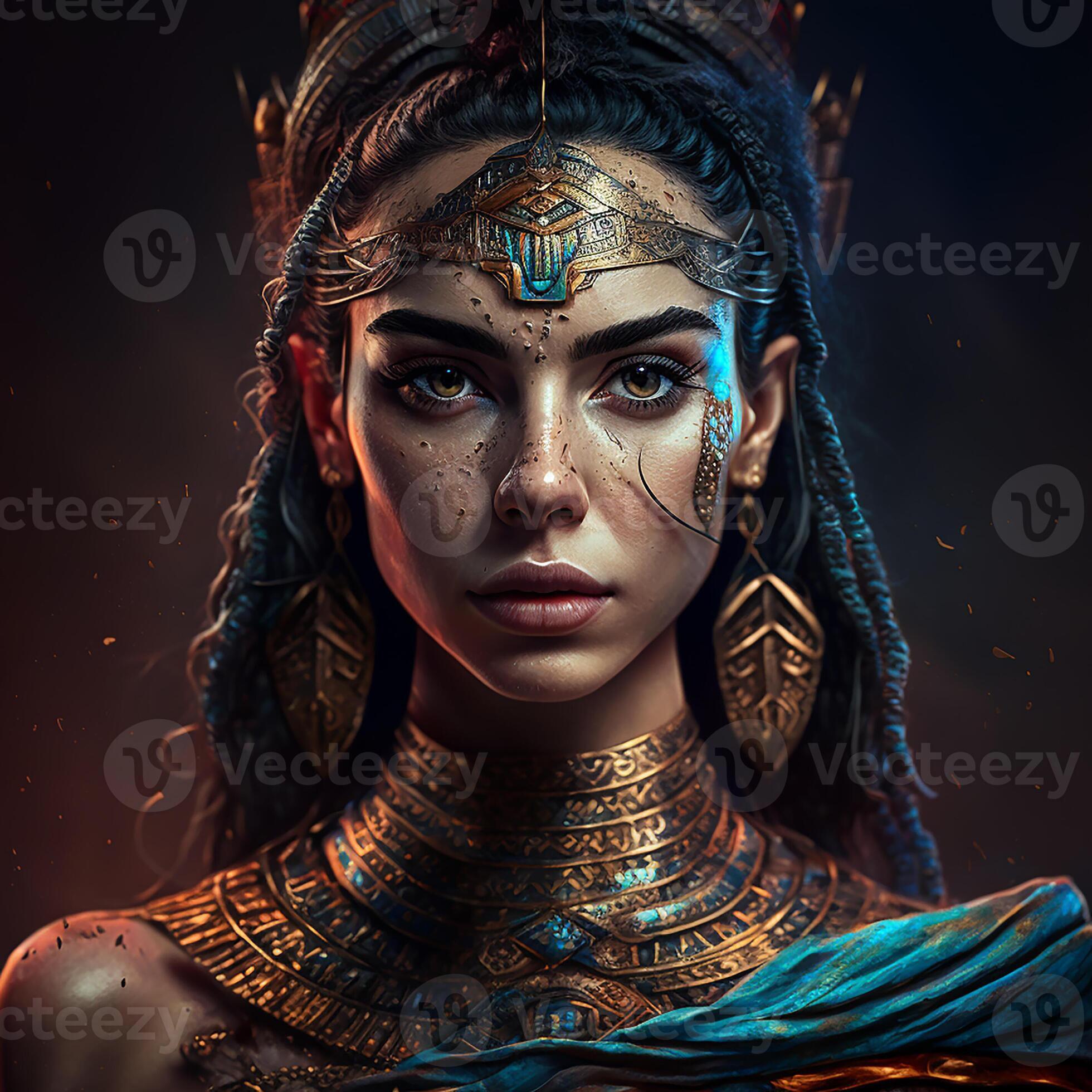 un egiziano donna, Regina cleopatra. storia di antico Egitto. generativo ai  22965967 Stock Photo su Vecteezy