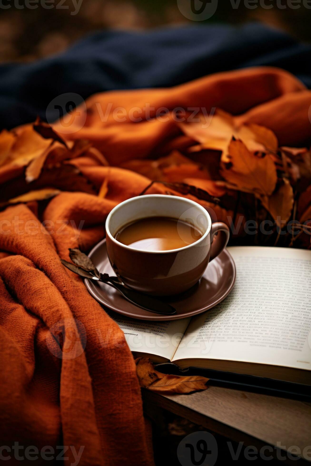 tazza di caffè autunno sfondo 27109869 Stock Photo su Vecteezy