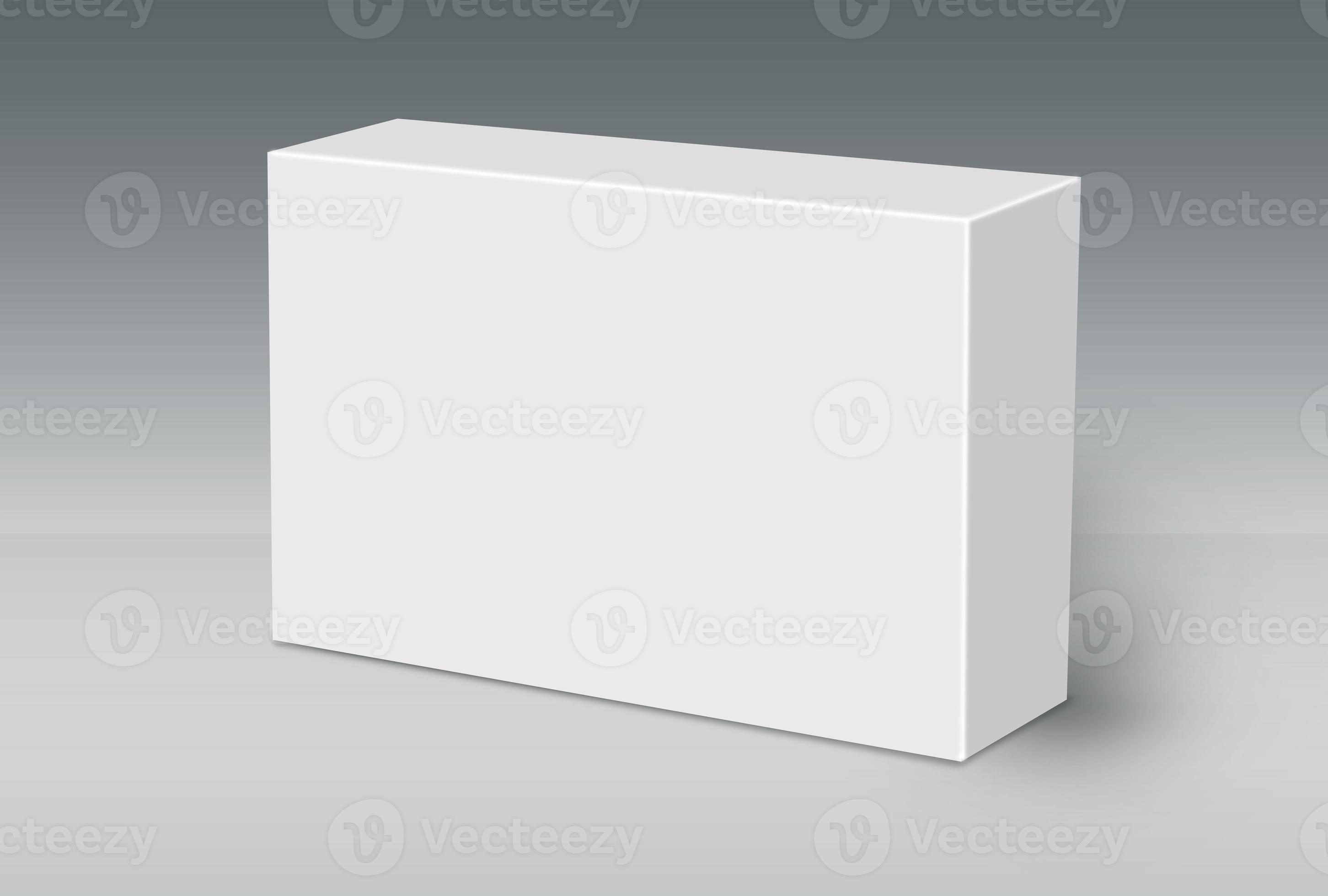 scatola bianca 3d a terra 3113592 Stock Photo su Vecteezy