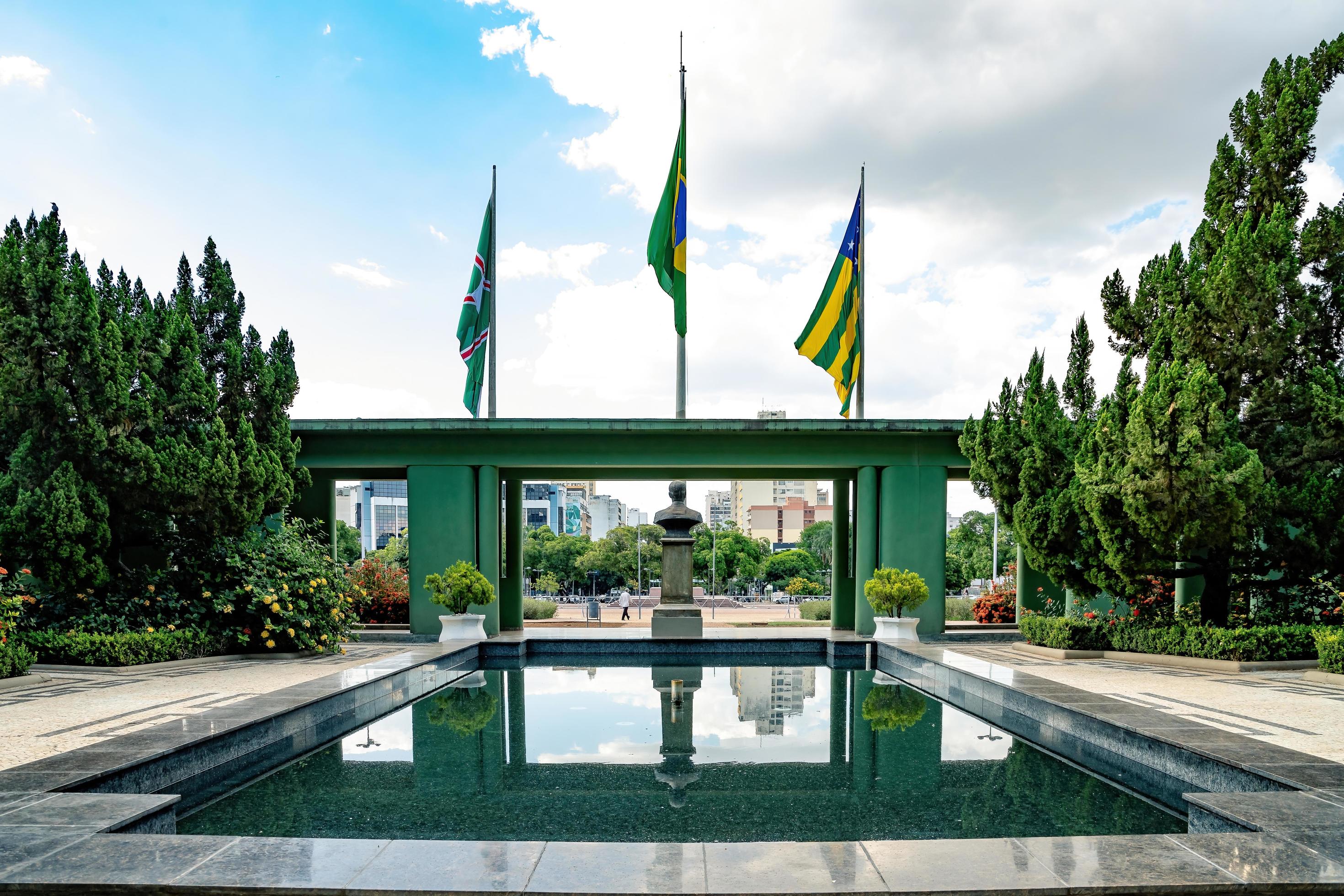 goiania, goias, brasile, 2019 - palazzo di smeraldo brasiliano foto