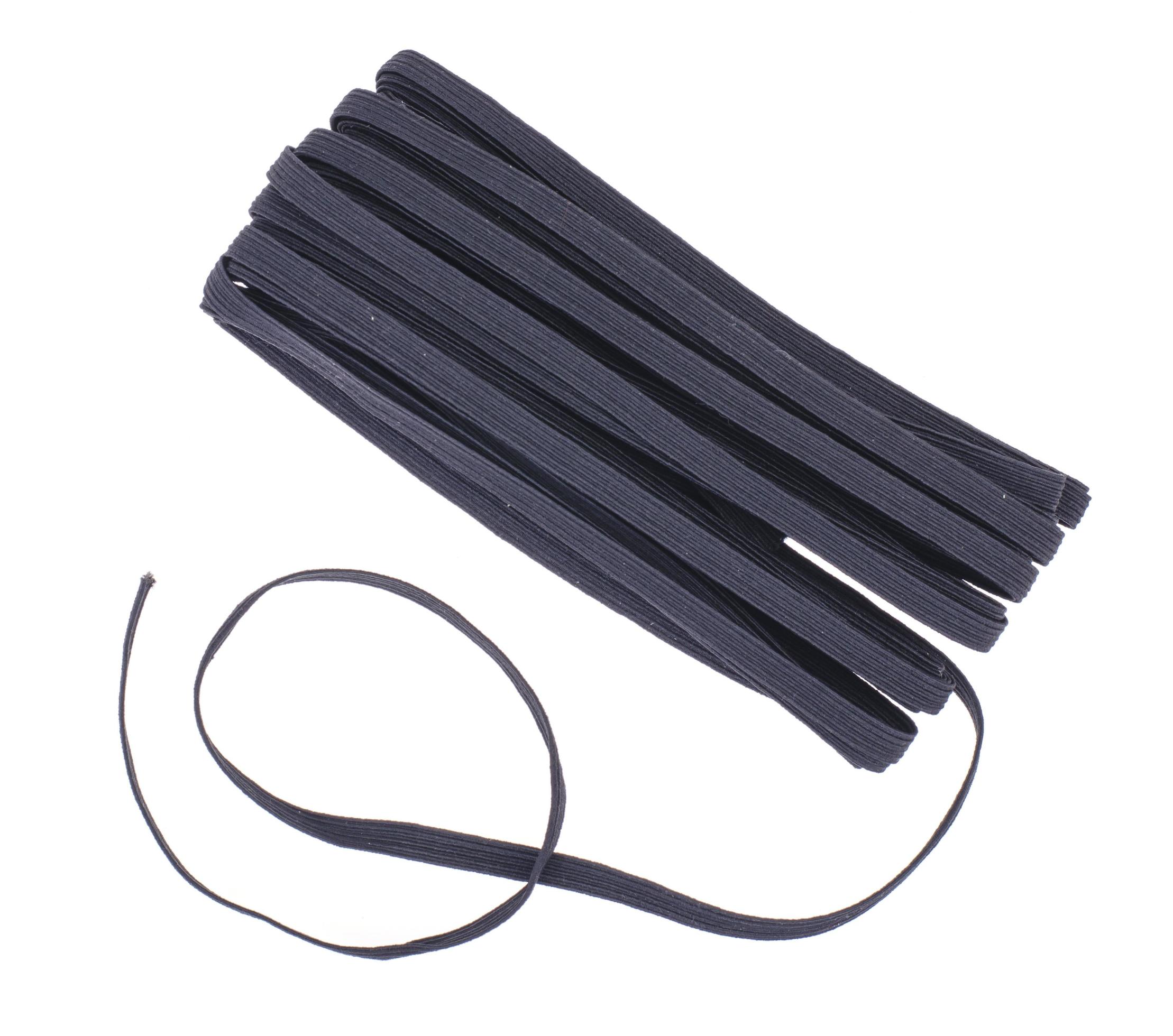 elastico nero elastico per cucito e ricamo. 4412115 Stock Photo su