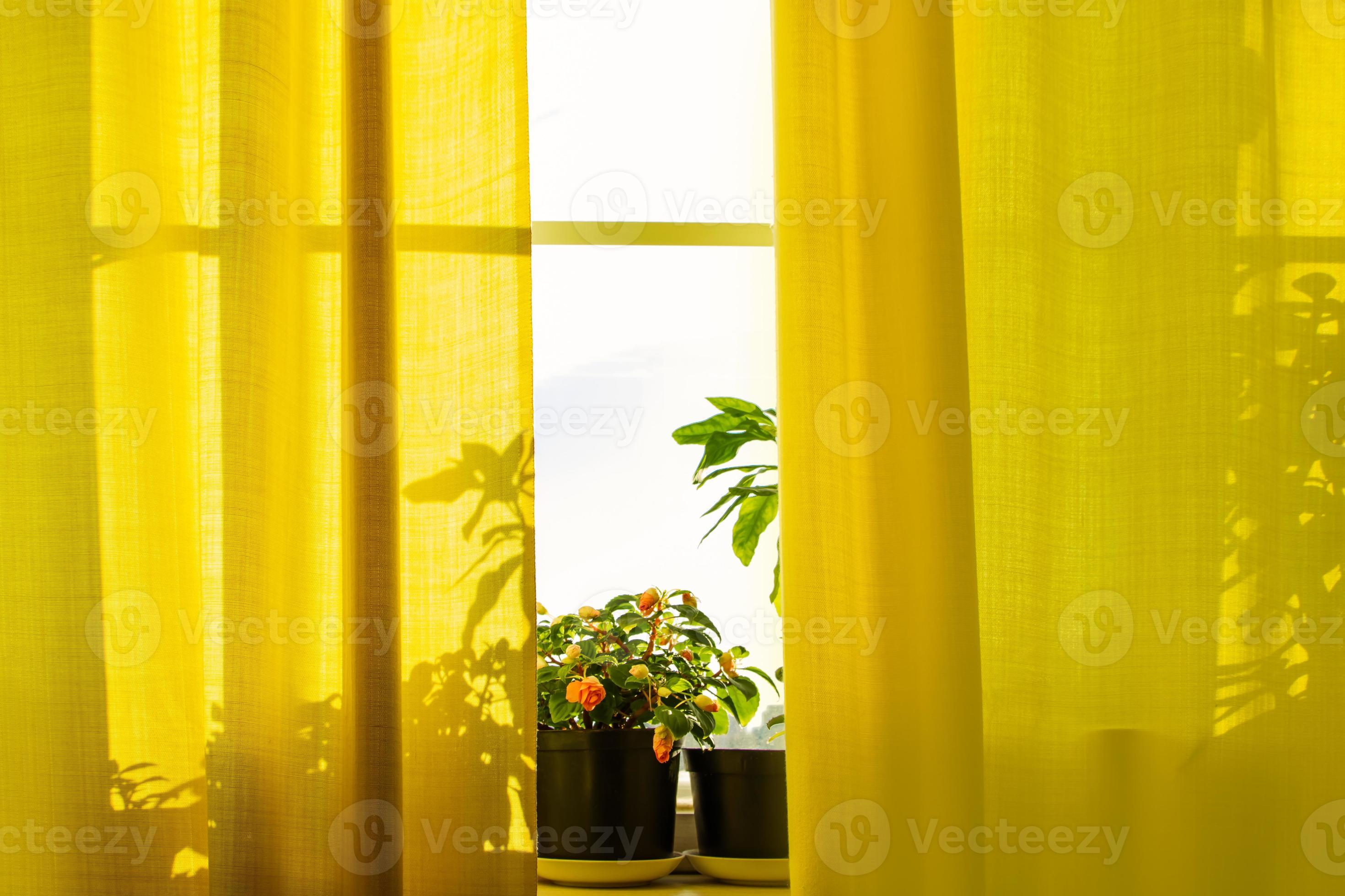 Tenda per finestra con fiori