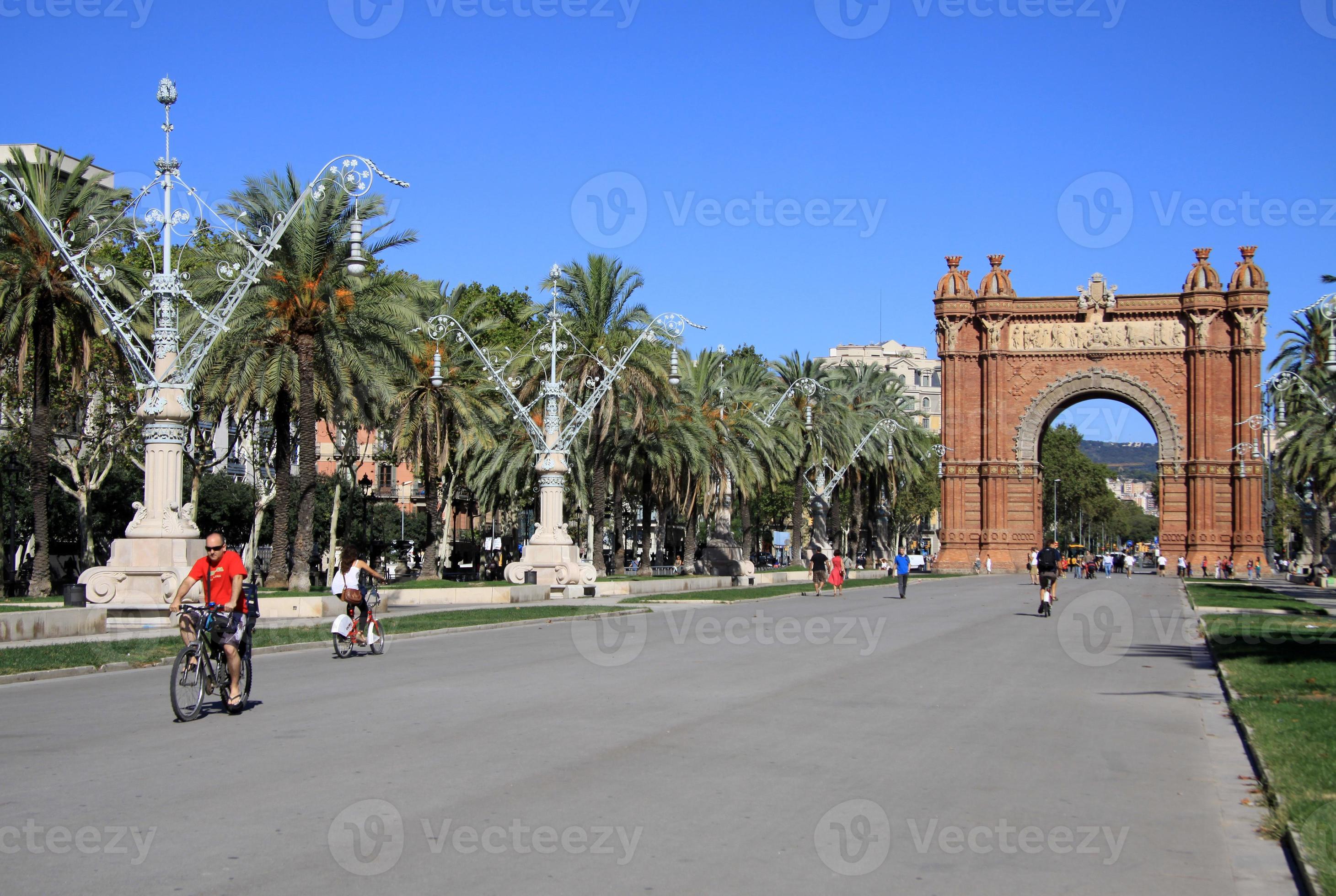 Arc de Triomf, Barcellona, in Catalogna, Spagna foto