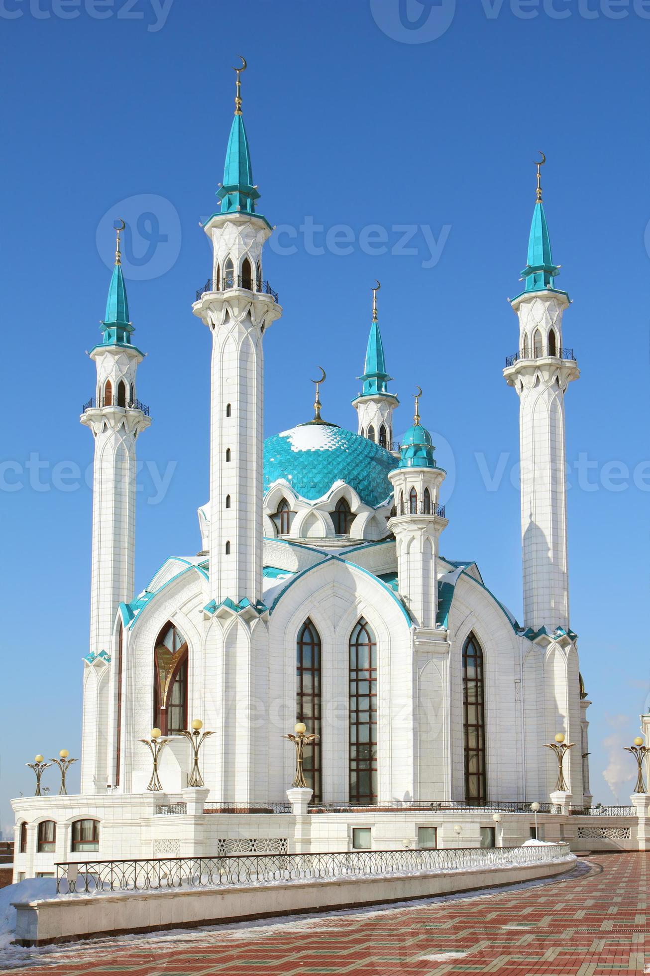 Moschea di Kul Sharif nel Cremlino di Kazan - Russia foto