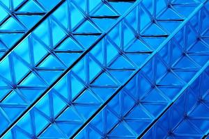 illustrazione 3d strisce blu, sfondo futuristico. foto