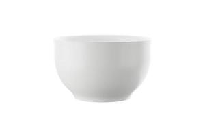 tazza o tazza in ceramica bianca su sfondo bianco. rendering 3D foto