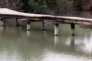 ponte su un fiume in Israele. foto