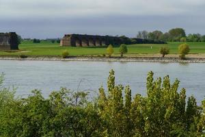 il fiume Reno vicino a Wesel foto