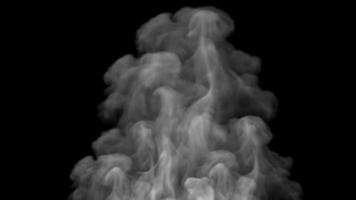 disegno del fumo su sfondo nero foto