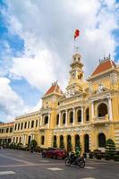 ho chi minh, vietnam - 22 maggio 2022 vista panoramica del municipio di ho chi minh in vietnam. la città di ho chi minh è una popolare destinazione turistica dell'Asia. foto