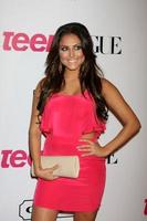 los angeles, 23 settembre - cassie scerbo arriva al 9° party annuale di moda giovanile di hollywood presso i paramount studios il 23 settembre 2011 a los angeles, ca foto