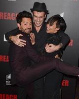 los angeles, 14 maggio - dominic cooper, joseph gilgun, ruth negga alla prima proiezione del predicatore al regal 14 teatri il 14 maggio 2016 a los angeles, ca foto