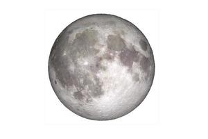 luna piena su uno sfondo colorato con percorso clippinp foto