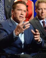 los angeles, 9 dicembre - arnold schwarzenegger al nuovo cast di apprendisti celebrità q e a presso gli universal studios il 9 dicembre 2016 a los angeles, ca foto