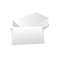 un layout fisso realistico per mockup segnaposto per carte regalo aziendali con effetti ombra. carta astratta con modelli di biglietti da visita neri su sfondo bianco.