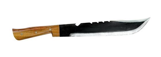 coltelli da trekking o coltello grande isolato su sfondo bianco, includono un tracciato di ritaglio foto