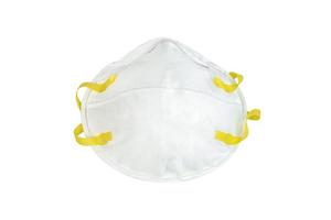 maschera protettiva n95 isolata su sfondo bianco, include ritaglio, percorso foto