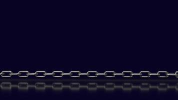 catena di metallo per il rendering 3d di concetto di sfondo aziendale o astratto foto