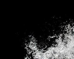 bolle d'acqua isolati su sfondo nero foto