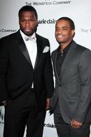 los angeles, 11 gennaio - 50 cent, larenz tate presso la società weinstein netflix golden globes after party presso un beverly hilton adiacente l'11 gennaio 2015 a beverly hills, ca foto