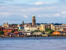 vista hdr di birkenhead a liverpool foto