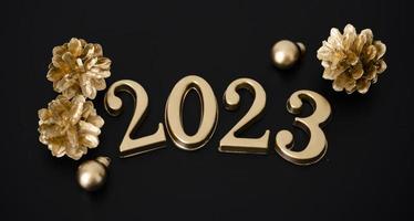 carta festiva di capodanno 2023 foto