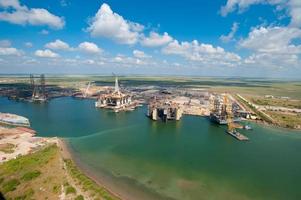 costruzione di piattaforme petrolifere brownsville texas foto