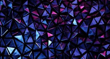 sfondo astratto mosaico poligonale costituito da triangoli. rendering 3D. foto