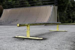 rotaia da skateboard foto