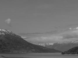 panoramica della Norvegia in primavera foto