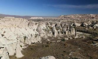 cappadocia vista dalla valle dell'amore a nevsehir, turchia foto